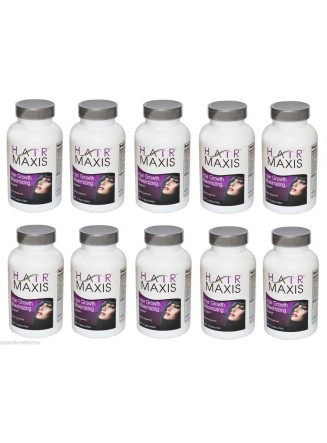 10 X Bottle of Hair Maxis Supplement Support Faster Growth Healthier Softer Stops Hair Loss