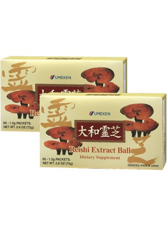 2X Umeken Reishi Extract Balls - Concentrated Reishi Mushrooms. Total: 120 Packets. 4 Month Supply. Made in Japan.