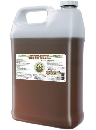 Witch Hazel Alcohol-Free Liquid Extract, Witch Hazel (Hamamelis Virginiana) Dried Leaf Glycerite Natural Herbal Supplement, Hawaii Pharm, USA 64 fl.oz