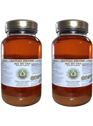 Xia Ku Cao Alcohol-Free Liquid Extract, Xia Ku Cao, Prunella (Prunella Vulgaris) Spike Glycerite Herbal Supplement 2x32 oz Unfiltered