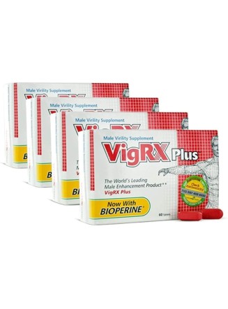 VigRX Plus Male Virility Herbal Dietary Supplement Pill - 60 Tablets (4 Box)