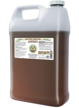 Agrimony Alcohol-Free Liquid Extract, Organic Agrimony (Agrimonia Eupatoria) Glycerite Hawaii Pharm Natural Herbal Supplement 64 oz