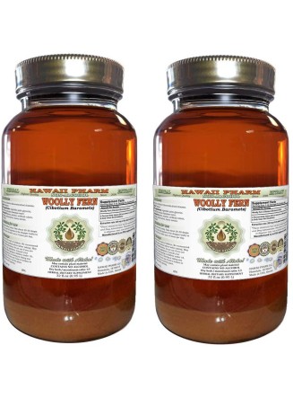 Woolly Fern, Gou Ji (Cibotium Barometz) Tincture, Dried Rhizome Liquid Extract, Woolly Fern, Glycerite Herbal Supplement 2x32 oz