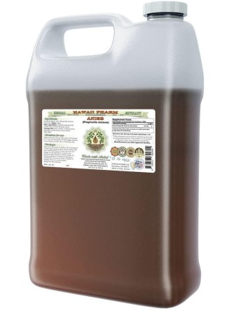 Anise Alcohol-Free Liquid Extract, Organic Anise (Pimpinella Anisum) Seed Glycerite Hawaii Pharm Natural Herbal Supplement 64 oz