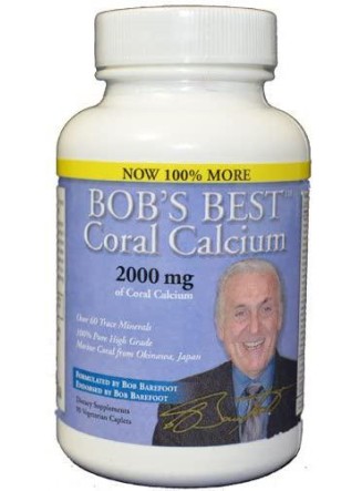 12 Bottles of Bob's Best Coral Calcium 2000 by Bob Barefoot