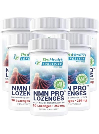 ProHealth NMN Pro 6-Pack (250 mg, 30 lozenges per Bottle) Nicotinamide Mononucleotide
