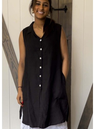 Linen Collection Must Have Sleeveless Tunic