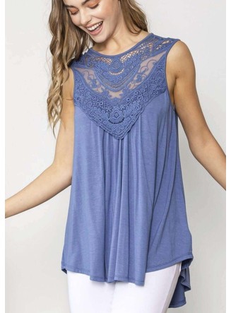 Soft & Flattering Embroidered Lace Top - CLEARANCE FINAL
